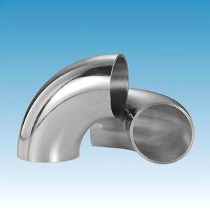 Accesorio de Tubería de 1-2 Pulgadas, Acero Inoxidable 304, Grado Sanitario, Codo Soldado de 90 Grados - Product Image 2