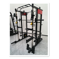 Dinuo OEM/ODM Appareil de musculation multifonctionnel Smith Machine avec presse à jambes, machines à plaques avec bloqueur de bras
