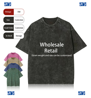 Camiseta de punto unisex extragrande 100% algodón personalizada al por mayor, 230g, de alto gramaje, transpirable, retro, con lavado al agua, para impresión digital