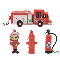 Clé USB en silicone de dessin animé haute vitesse, extincteur, 128 Mo-128 Go, protection incendie créative, clé USB mignonne, cadeau