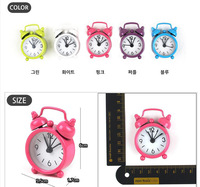 Mini réveil de bureau en métal de 40 mm avec sonnerie horaire pour les enfants, cadeaux pour la rentrée scolaire et le Ramadan
