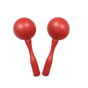 Maracas en plastique en gros pour enfants, instrument de percussion Orff, développement auditif, balle de sable, accessoire d'ambiance, léger et sûr - Product Image 1
