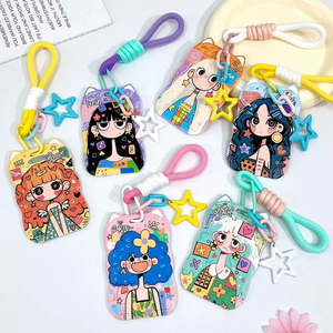 ขายตรงจากโรงงาน ที่ใส่บัตรนักเรียนลายสาวน่ารัก พิมพ์ลายตามสั่ง  แบบพลาสติกยืดหดได้ สำหรับใส่บัตรเข้ามหาวิทยาลัย พร้อมช่องใส่รูป - Product Image 3