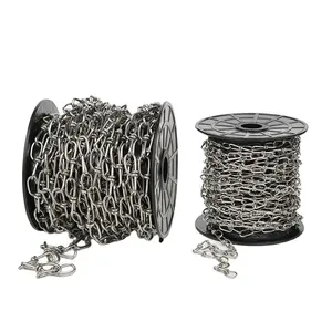 BOHU cadena fabricante de personalización de acero inoxidable de bucle de cadena de acero inoxidable nudo cadenas