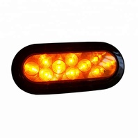 Feux de remorque ovales LED de haute qualité 12V 24V, lumières stroboscopiques d'avertissement de remorque ovales de 6 pouces