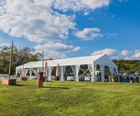 Tente d'usine entrepôt tente de glamping extérieure double couche personnalisée toile PVC imperméable pour les fêtes de famille et les événements de camping