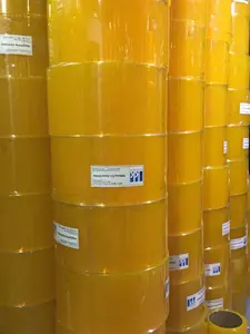 Tirai Strip Pvc Freezer pendingin, tirai Strip Pvc Anti serangga transparan oranye kuning, 2mm X 150mm X 50m