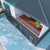 AKAY Villa Modulaire Préfabriquée Démontable de Luxe Léger, Facile à Construire, Style Villa, pour Maisons Unifamiliales