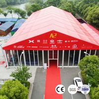 Grande tente de divertissement imperméable avec structure en aluminium pour événements extérieurs, fêtes et spectacles