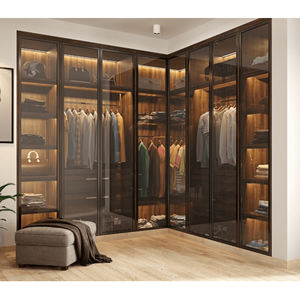 SYBELL-Dressing moderne et personnalisé à lumière LED, meuble de chambre à coucher, armoire en verre design - Product Image 3