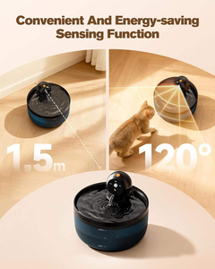 Fontaine à eau intelligente sans fil pour chat avec matériaux sans BPA, pompe silencieuse et débit réglable pour l'hydratation des chats d'intérieur - Product Image 2