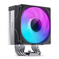 JONSBO-Enfriador de aire de CPU, dispositivo de refrigeración de cobre, con sincronización RGB, multicolor, 4 tubos de calor, ventilador PWM, compatible con múltiples plataformas, PC, V2 Pro, 1, 2