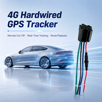 Rastreador GPS 4G con Cable para Vehículos, Entrada de Voltaje Amplio, Función de Monitoreo por Voz, Detección ACC, Equipo de Posicionamiento de Flotas