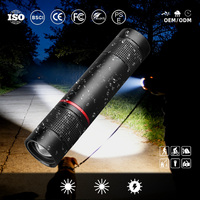Mini Linterna de Llavero Recargable LED, Portátil, Resistente y Sencilla, con Logotipo Gratuito, 208m