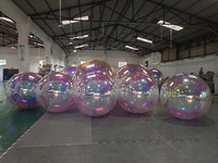 Vente en gros Ballon à miroir gonflable en PVC Ballon à sphère brillante Ballon réfléchissant pour événements