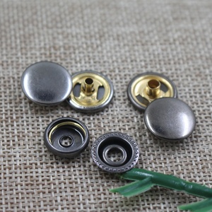 Venta al por mayor, <span class=keywords><strong>precio</strong></span> barato de fabricante, botón de presión doble de metal y latón para ropa - Product Image 5