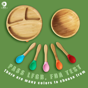 Số Lượng Lớn Bộ Đồ Ăn Sức Khỏe Môi Trường Tự Nhiên Ưu Đãi | Bộ Đồ Ăn Cho Bé Bằng Tre Đi Kèm Với Một Chiếc Yếm - Product Image 4