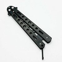 Couteau papillon d'entraînement pour débutants, couteau de lancer fantaisie, entraînement sûr et mains libres, couteau pliant papillon, outil