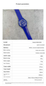 SANDA 3255 Acrylic Mirror Surface Waterproof Quartz Movement <b>Men</b> Wristwatch TPU Material Strap <b>Wrist</b> <b>Watch</b> for Reloj Montre Saat - Product Image 2