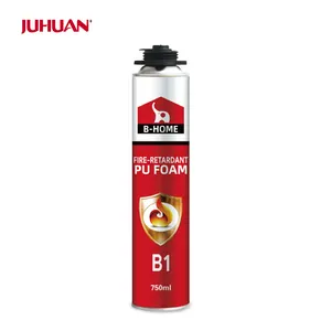 Spray à prova de fogo pu 750ml, espuma poliuretana expansível à prova de incêndio