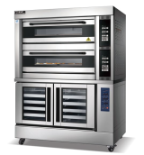 Four à sole électrique commercial intelligent à commande informatique pour la cuisson du pain, des pizzas et des gâteaux pour boulangerie