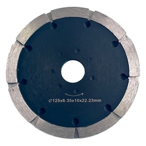 Lame diamantée de qualité américaine pour découpe rapide de béton, mur et brique, double ou triple pointe, 115mm 125mm 4.5inch 5inch - Product Image 1