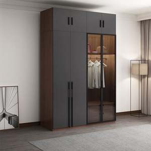 Diseños de Armarios de Pared para Ropa SANTOPOVA, Tablero de Melamina, MDF, Juego de Dormitorio con Armario Moderno Personalizado para el Hogar - Product Image 2