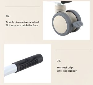Chaise de transfert réglable pour personnes âgées handicapées, <span class=keywords><strong>fauteuil</strong></span> <span class=keywords><strong>roulant</strong></span>, élévateur de patient, instrument de réadaptation léger, vente directe - Product Image 5