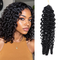 Extensions de cheveux humains au crochet à plumes Origiena, très demandées, pré-bouclées, boucles birmanes, tresses bouclées bohèmes, fournisseur de cheveux humains