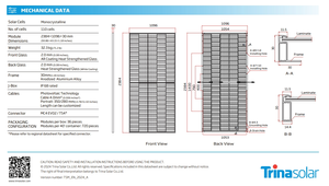 แผงเซลล์แสงอาทิตย์ Trina Vertex 535W-55W <span class=keywords><strong>TSM</strong></span>-<span class=keywords><strong>DEG19C</strong></span>.<span class=keywords><strong>20</strong></span> 110 W เซลล์โมดูล PV สำหรับแผงเซลล์แสงอาทิตย์ - Product Image 3