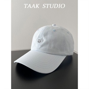 Casquette de baseball 6 panneaux en PVC rose motif chaton mignon pour femme, style japonais, passe-partout, style Instagram, broderie dessin animé, fermeture <span class=keywords><strong>snapback</strong></span> - Product Image 3