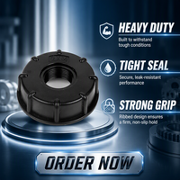 Adaptor Tangki IBC Ulir Kasar S60x6 ke Ulir Betina 1/2", 3/4", 1" Fitting Pipa Tahan Lama untuk Wadah IBC Cair