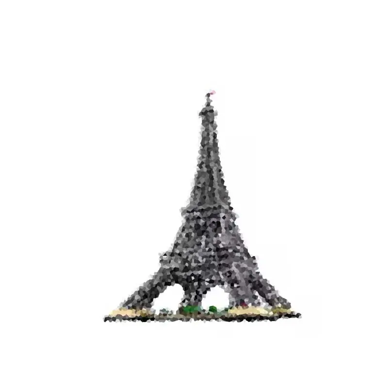 10001pcs 아키텍처 쌍 에펠 탑 빌딩 블록 호환 10307 모델 키트 크리에이터 전문가 장난감 벽돌