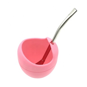 Juego de Tazas y Platillos de Estilo Americano para Fiestas, con Logotipo Personalizado de <span class=keywords><strong>Yerba</strong></span> <span class=keywords><strong>Mate</strong></span>, de Silicona Libre de BPA, para Cualquier Fiesta - Product Image 4
