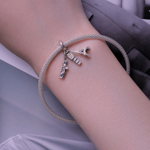 Vòng Đeo Tay Tự Làm Du Lịch Toàn Cầu Mặt Dây Chuyền Hình Tháp Eiffel Tượng Thần Tự Do Phụ Kiện Đính Cườm - Product Image 5
