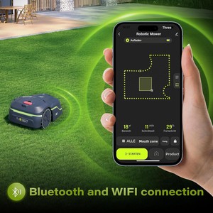 Tondeuse à gazon intelligente à ultrasons I600, alimentée par batterie, avec charge rapide et haute efficacité, robot extérieur - Product Image 5