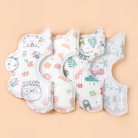 Fournisseurs de services OEM de bavoirs bébé jetables imprimés personnalisés pour les accessoires d'alimentation de bébé de boîte de sac