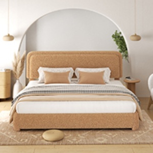 Base de Cama Ajustable Moderna de Lujo con Tapicería de Tela, Tamaños Queen/King/Full, Capacidad de Carga de 800 LBS para EE. UU. - Product Image 1