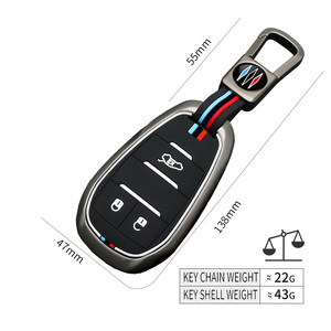 Étui de protection pour clé de voiture en alliage de zinc et gel de silice pour <span class=keywords><strong>Alfa</strong></span> <span class=keywords><strong>Romeo</strong></span> Giulia Stelvio Tonale, porte-clés, <span class=keywords><strong>accessoires</strong></span> de sac - Product Image 4