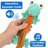 Jouet interactif pour chien et chat, luxueux, écologique, durable, mignon, en peluche douce, couineur, moderne, tendance, pour nettoyer les dents