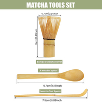 Accessoires Matcha en promotion : Cuillère à thé, Fouet à Matcha traditionnel japonais (Chasen) en bambou