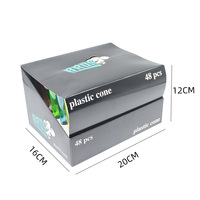 Couvercles de tubes à cigarettes coniques en plastique style simplicité, étanches à l'humidité, pour le stockage de cônes de tabac à rouler portables