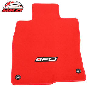 พรมปูพื้นสำหรับฮอนด้า ซีวิค 16-21 รถ ไลเนอร์ ด้านหน้า ด้านหลัง กำมะหยี่สีแดง พรมกันลื่น 4 ชิ้น - Product Image 2