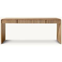 Bureau de direction moderne en bois massif, table de travail minimaliste pour le bureau à domicile