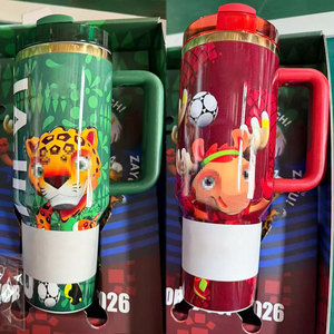 Wholesale Custom Famous Brand Luxury Thermal Stan Cup 40OZ with Handle Straw Thermoses 40oz Tumbler Outdoor Travel Sport Cup - Product Image 6