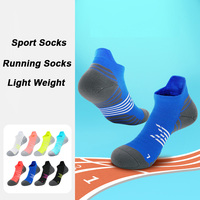 Printemps été hommes Logo personnalisé boîte emballage décontracté coussin cheville court course athlétique nylon sport entraînement chaussettes