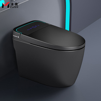 <strong>Best</strong> <strong>Selling</strong> Siphon Jet Flushing Ceramic <strong>black</strong> Smart <strong>Toilet</strong> Floor-mounted Heated Seat Dual-Flush Air-drying Remote Control