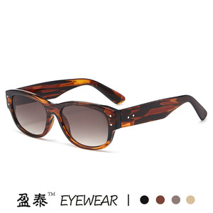 Eyewear Square Frame <b>Sunglasses</b> Wood Grain PC UV400 Unisex - Product Image 4