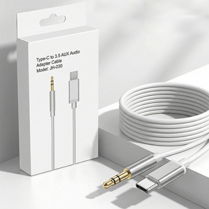 Cable Adaptador de Audio Tipo C a 3.5mm para Samsung, <span class=keywords><strong>LG</strong></span>, Google, Conexión a <span class=keywords><strong>Auriculares</strong></span> de Auto, Estéreo AUX para Teléfonos - Product Image 1
