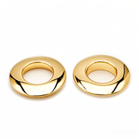 Œillets métalliques en alliage de zinc personnalisés bon placage oeillets ovales pour sacs quincaillerie boucles d'accessoires de vêtement de différentes tailles